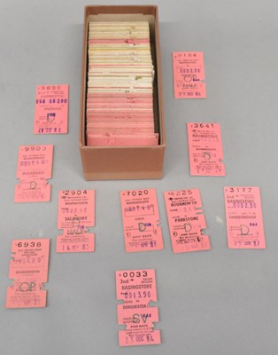 Lot 122 - RAILWAY TICKETS; approximately one hundred and...