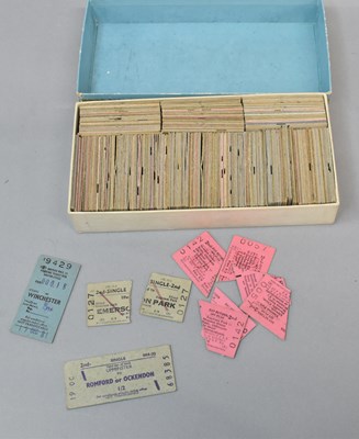 Lot 107 - RAILWAY TICKETS; approximately three hundred...