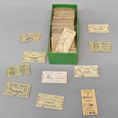 Lot 161 - RAILWAY TICKETS; approximately one hundred and...