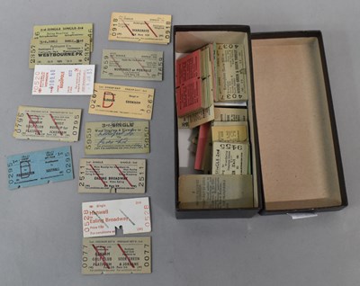 Lot 218 - RAILWAY TICKETS; approximately one hundred and...