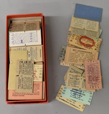 Lot 108 - RAILWAY TICKETS; approximately two hundred and...