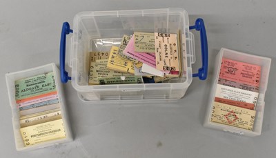 Lot 142 - RAILWAY TICKETS; approximately eighty-eight...