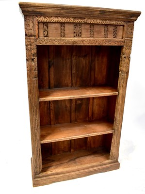 Lot 17 - A modern oak rustic-style bookcase