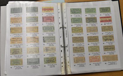 Lot 112 - RAILWAY TICKETS; a miscellaneous collection of...