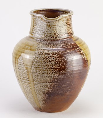 Lot 589 - TERRY DAVIES (born 1961); a salt glazed jug...
