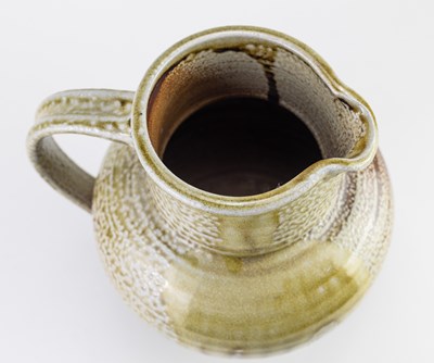 Lot 589 - TERRY DAVIES (born 1961); a salt glazed jug...