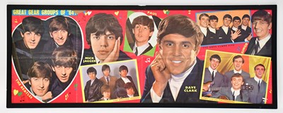 Lot 148 - A 1964 pop poster featuring The Beatles, The...