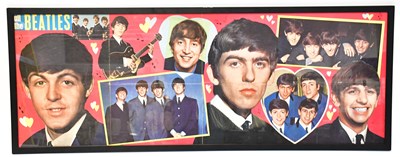 Lot 149 - A 1964 pop poster featuring The Beatles, 52 x...