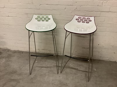 Lot 150 - CALLIGARIS; a pair of "Jam" design chrome...