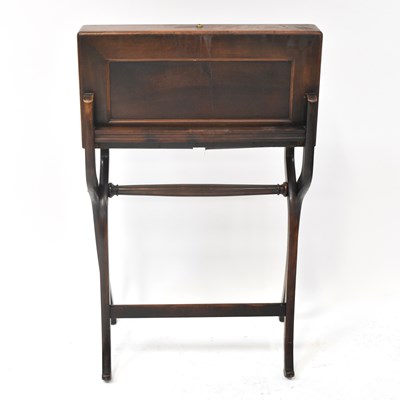 Lot 24 - An early 20th century mahogany folding writing...