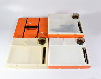 Lot 90 - A retro 'Pac-a-Pic' Preci-Ware orange and...