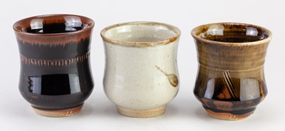 Lot 228 - HUGH MACTAVISH for Argyll Pottery; a trio of...