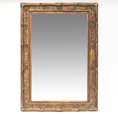 Lot 67 - A large dark gilt framed mirror, 120 x 85cm.