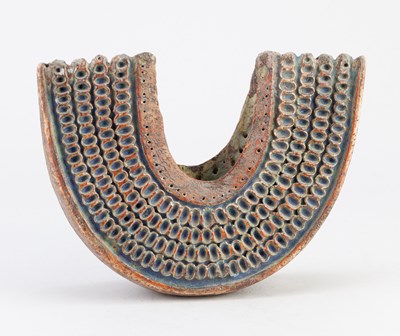 Lot 13 - ALAN WALLWORK (1931-2019); a narrow stoneware...