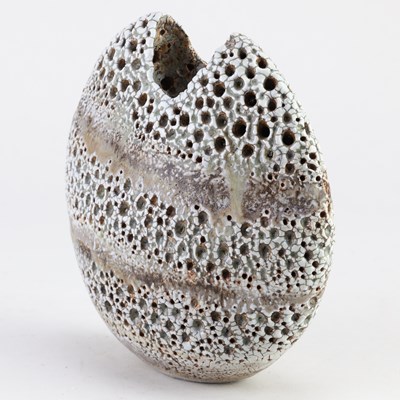 Lot 20 - ALAN WALLWORK (1931-2019); a stoneware pebble...