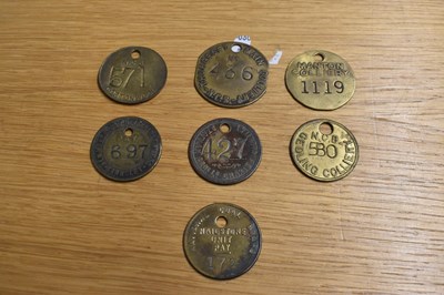 Lot 275 - NCB; seven assorted tokens/tallies.