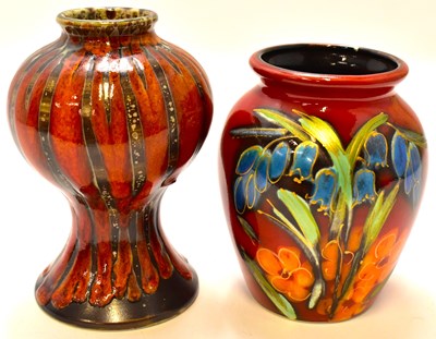 Lot 473 - ANITA HARRIS; a hand painted art pottery vase,...