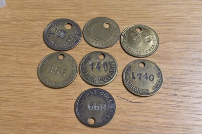 Lot 276 - NCB; seven assorted circular brass...