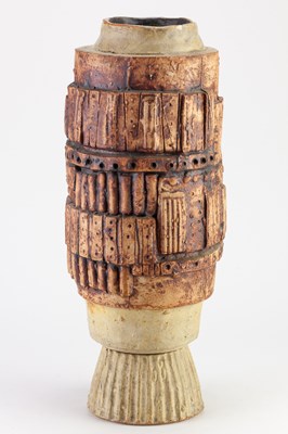 Lot 70 - BERNARD ROOKE (born 1938); a tall stoneware...