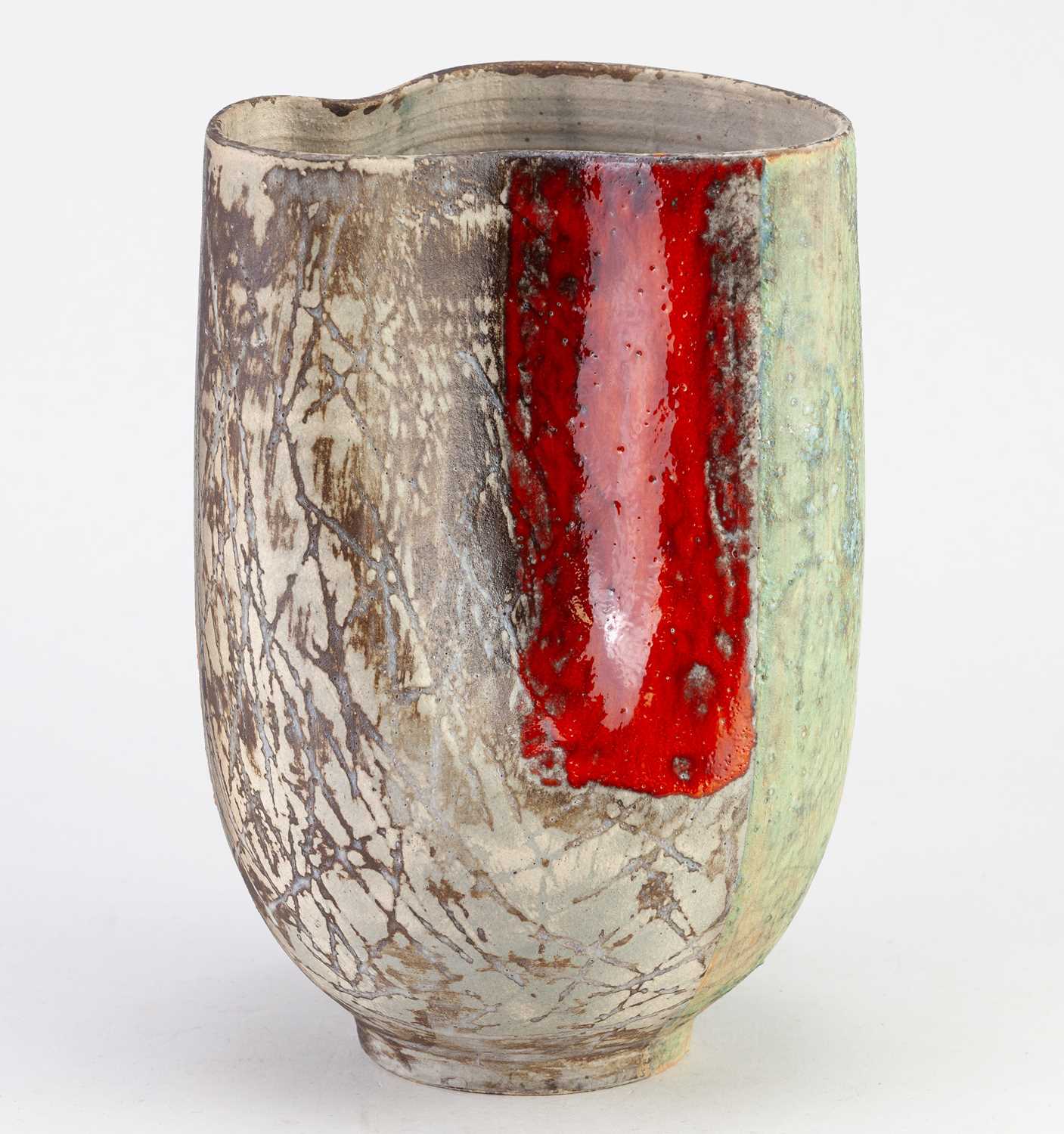 Lot 567 - TONY LAVERICK (born 1961); a stoneware vase...