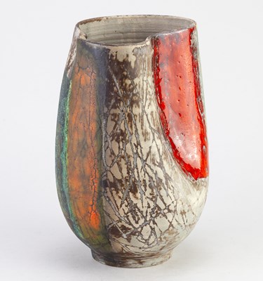 Lot 567 - TONY LAVERICK (born 1961); a stoneware vase...