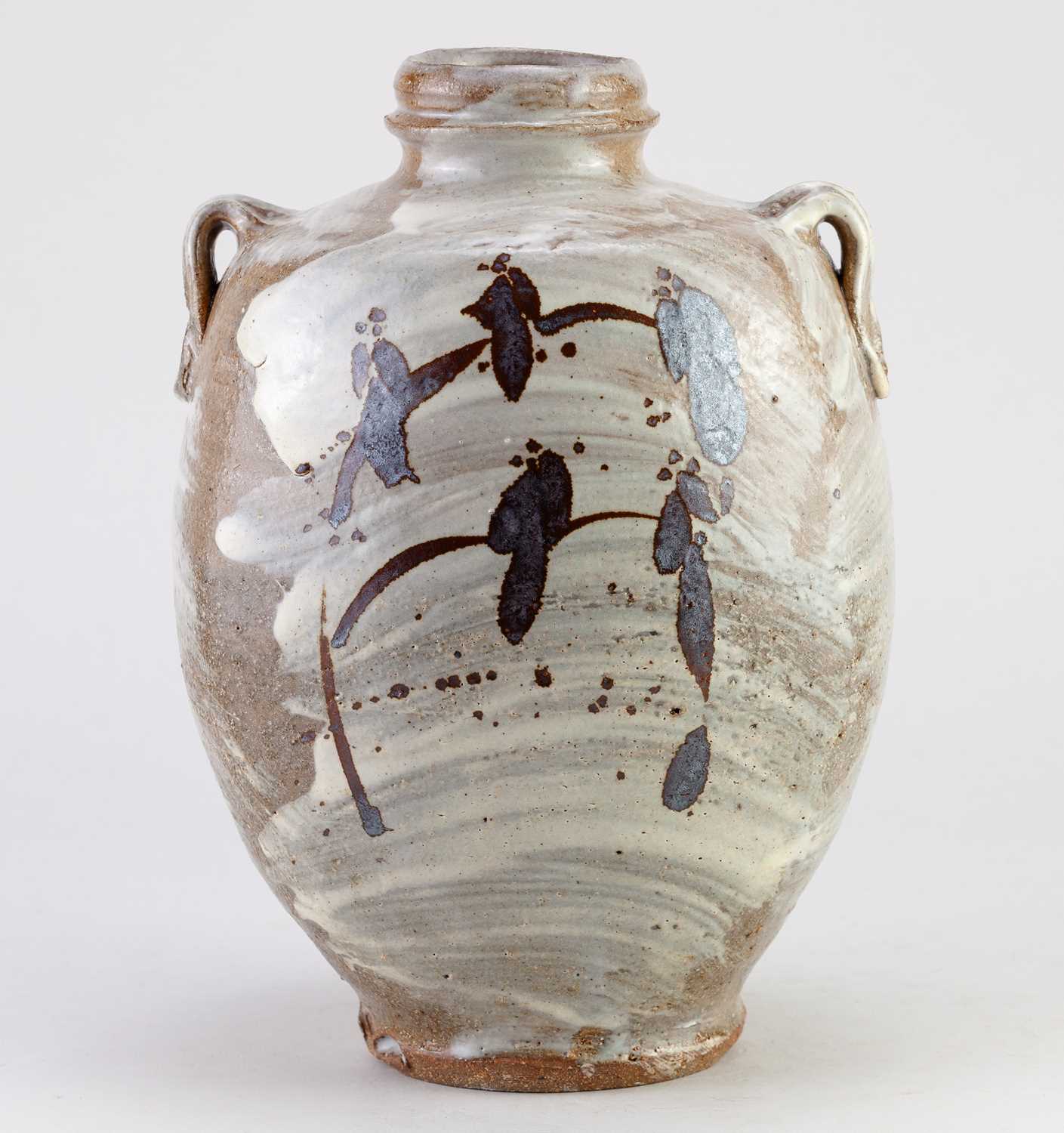 Lot 260 - JIM MALONE (born 1946); a lugged stoneware...