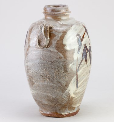 Lot 260 - JIM MALONE (born 1946); a lugged stoneware...