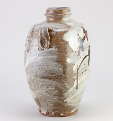 Lot 260 - JIM MALONE (born 1946); a lugged stoneware...