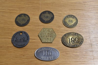 Lot 264 - MR; seven assorted tokens/tallies.