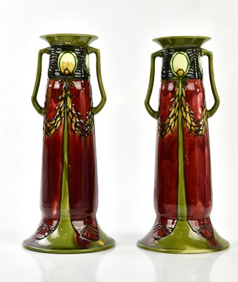 Lot 169 - MINTON; a pair of Secessionist range twin...