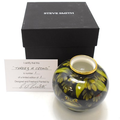 Lot 298 - STEVE SMITH CERAMICS; a boxed free-hand...