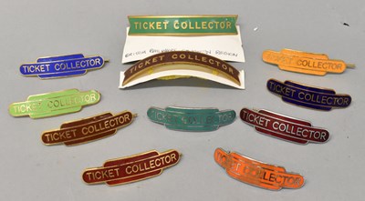 Lot 290 - BR; nine totem style 'Ticket Collector' cap...