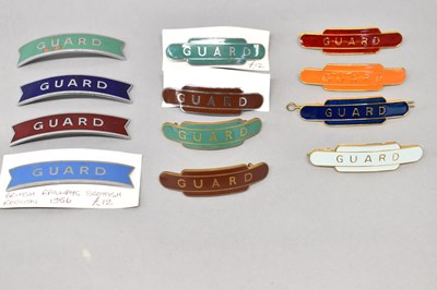 Lot 291 - BR; eight assorted totem style 'Guard' badges,...