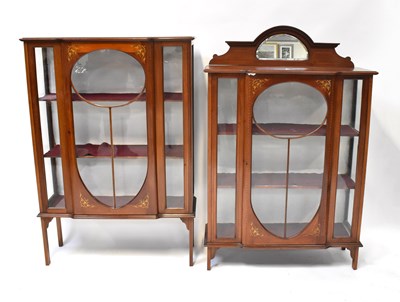 Lot 56 - An Edwardian mahogany satinwood line inlaid...