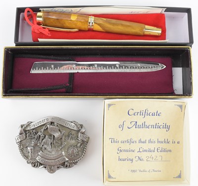 Lot 116 - PENHALLIGON'S; a sterling silver paperknife...