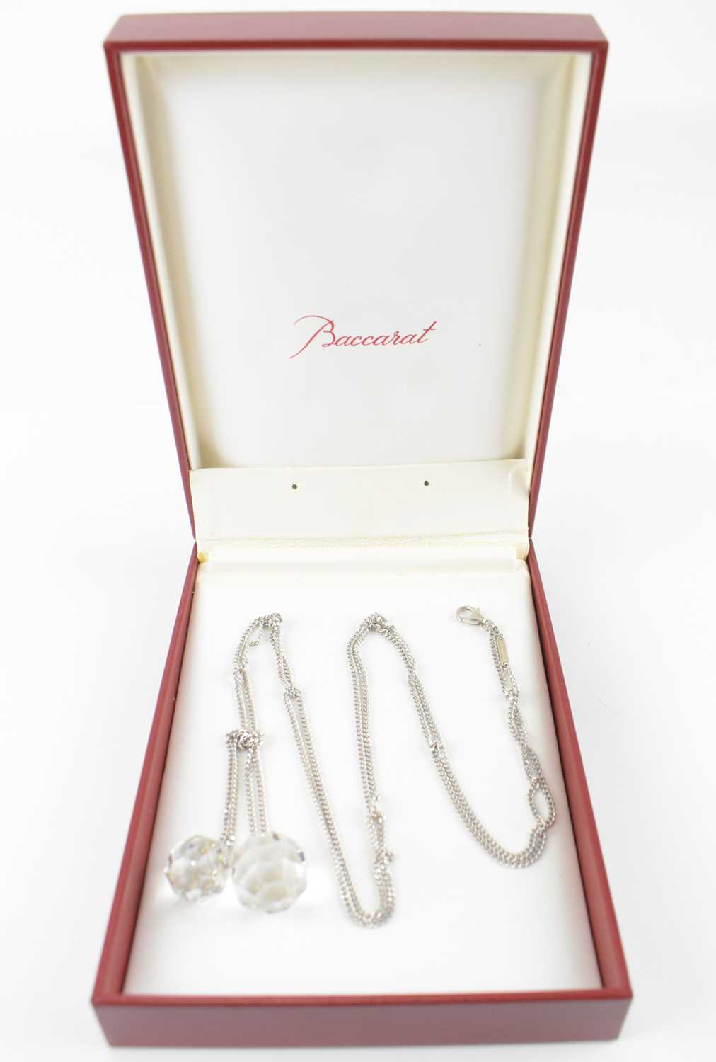 Lot 855 BACCARAT; a silver choke knot adjustable