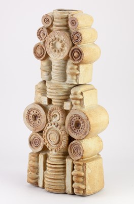 Lot 71 - BERNARD ROOKE (born 1938); a tall stoneware...