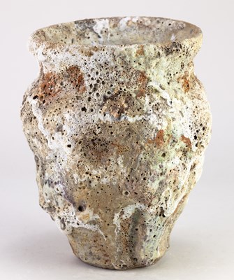 Lot 6 - AKI MORIUCHI (born 1947); a stoneware vessel...