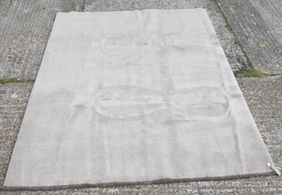 Lot 114 - A large thick hand knotted woollen beige...