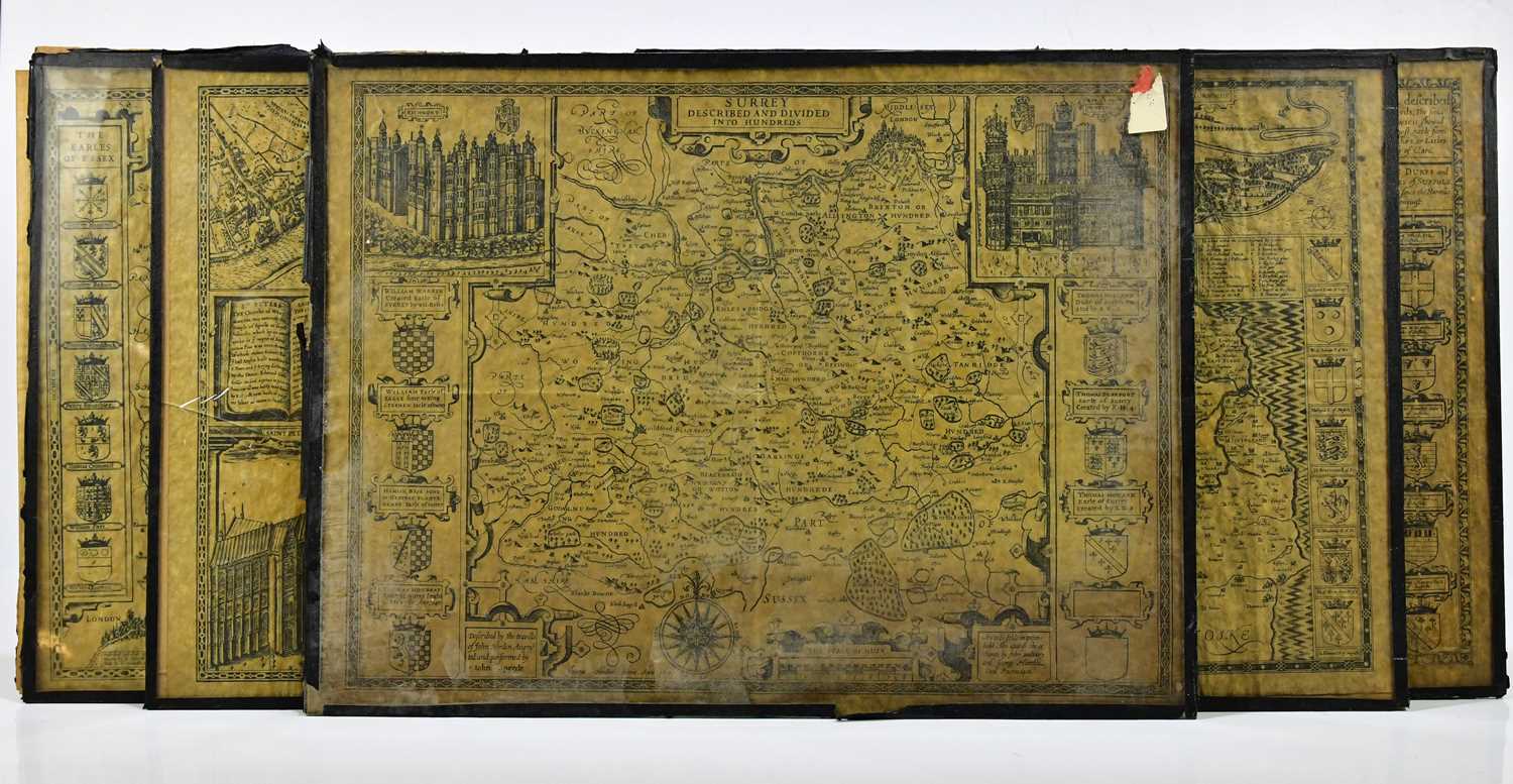 Lot 465 - A collection of maps including Middlesex,