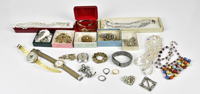 Lot 763 - A group of costume jewellery to include...