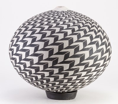 Lot 232 - ILONA SULIKOVA (born 1949); a raku vessel...