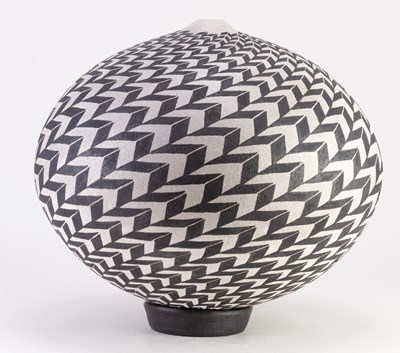 Lot 232 - ILONA SULIKOVA (born 1949); a raku vessel...