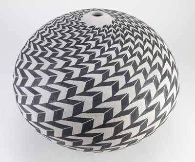 Lot 232 - ILONA SULIKOVA (born 1949); a raku vessel...