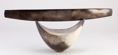 Lot 34 - ANTONIA SALMON (born 1959); a smoke fired and...