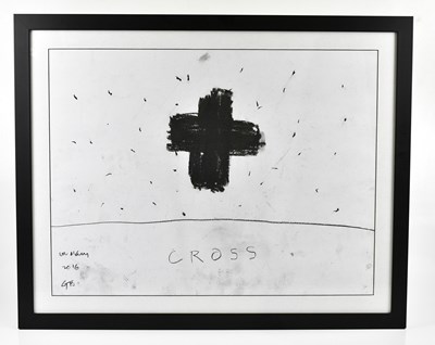 Lot 200 - GORDON BALDWIN (born 1932); 'Cross', charcoal...