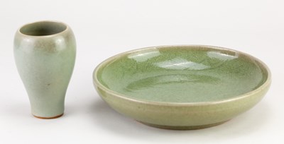 Lot 240 - JAMES WALFORD (1913-2003); a stoneware dish...