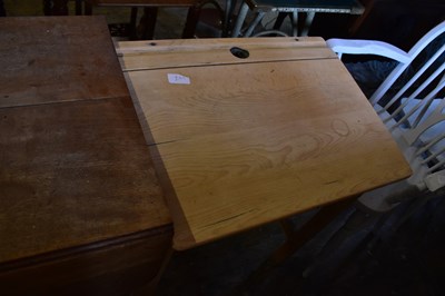 Lot 1001 - Two pine school desks (2).