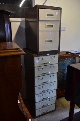 Lot 1011 - A modern seven drawer filing cabinet, height...