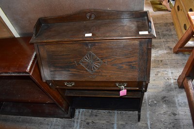 Lot 1026 - A reproduction mahogany dwarf open fronted...